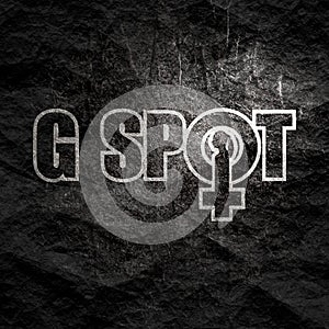 Spot-g text symbol