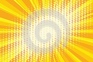 Spot light on the yellow retro background