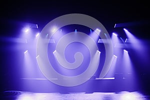 Spot lights on a Empty Stage