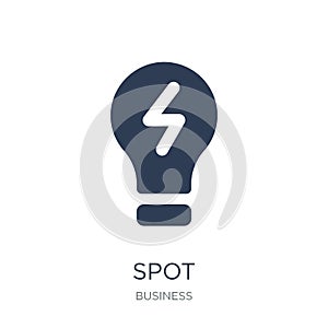 Spot market/spot price icon. Trendy flat vector Spot market/spot price icon on white background from business collection