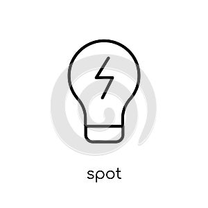 Spot market/spot price icon. Trendy modern flat linear vector Sp