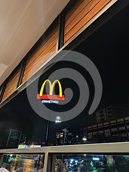 Spot mcd outdoor night street