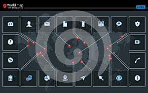 Spot the modern conceptual vector map