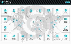 Spot the modern conceptual vector map