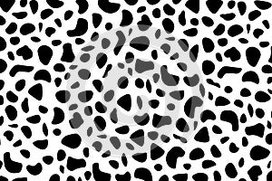 Spot print texture, cow skin pattern, vector illustration