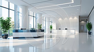 spotless clean office building