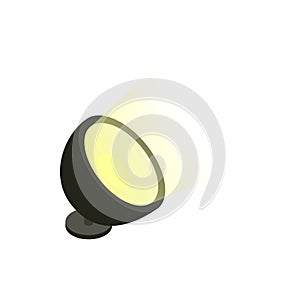 Spotlight icon in isometric 3d style