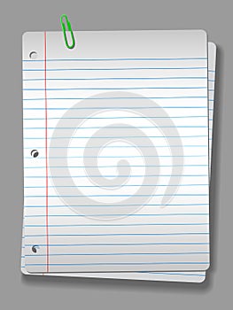 Spotlight Notebook Paper Clip 2 Pages Background