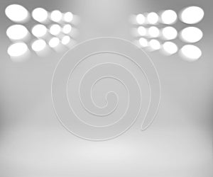Spotlight White Room Background