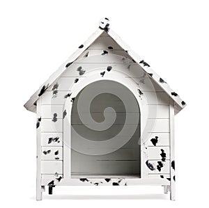 Spotted Dog kennel, isolated