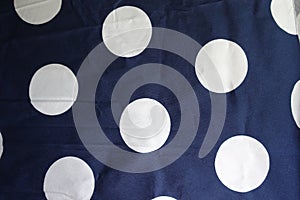 Spotted jammed navy fabric