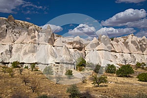 Spotty rocks in Cappadocia