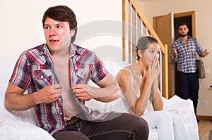 Spouse having affair with unfaithful woman