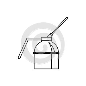 Spout oiler can applicator icon, outline style