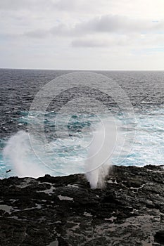 Spouting Blowhole- Galapagos