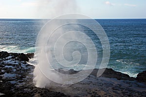 Spouting Horn blowhole on Kauai
