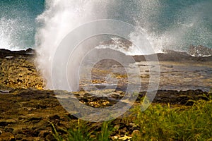 Spouting Horn Blowhole, Kauai, Hawaii photo