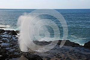Spouting Horn Blowhole on Kauai Island photo