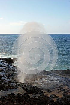 Spouting Horn in Hawaii photo