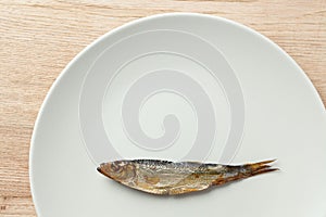 Sprat on plate