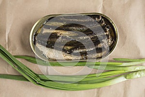 Sprats in an tin pot