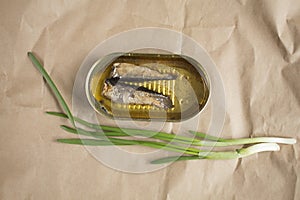 Sprats in an tin pot