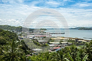 The sprawling cityscape of Catbalogan, the capital city of Samar