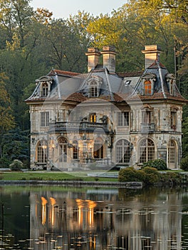 Sprawling Manor House in Countryside with Private Lake