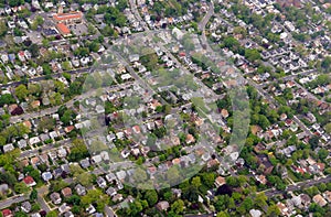 Sprawling suburban landscape full of houses and apartment buildings