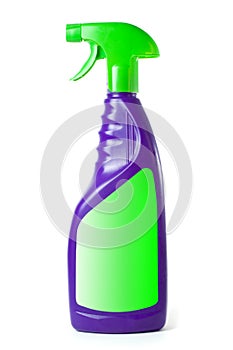 Spray bottle with blank label