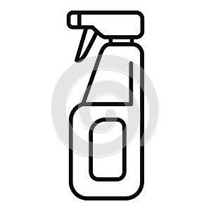Spray bottle cleaner icon outline vector. Plastic material