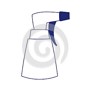 Spray bottle cleaning product isolated icon white background