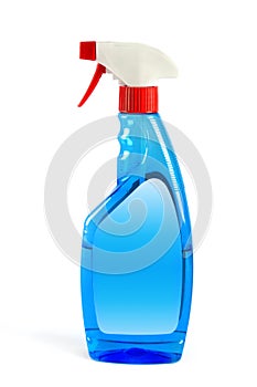 Spray bottle with clipping path studio isolated, cleaning concept