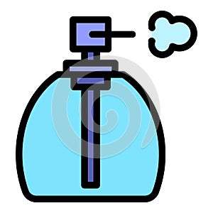 Spray bottle container icon vector flat