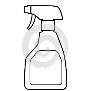 Spray bottle,  detergent, illustration image