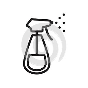 Spray bottle. Vector illustration decorative design