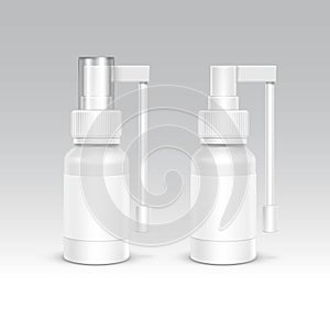 Spray Bottle White Plastic Packaging Container Set
