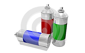 Spray paint cans