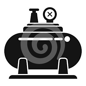 Spray compressor icon simple vector. Air machine