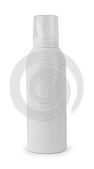 Spray Cosmetic Parfume, Deodorant, Freshener Or Medical Antiseptic Drugs Plastic Bottle White