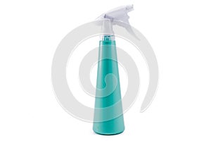 Spray detergent bottle isolated on white background.