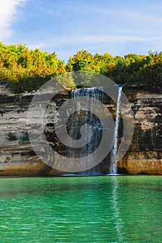 Spray Falls on Lake Superior, Michigan, USA