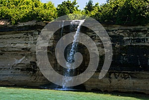 Spray Falls on Lake Superior in Pictured Rocks National Lakeshore
