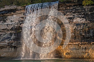Spray Falls Pictured Rocks