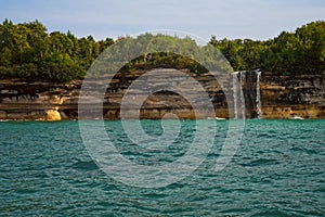 Spray falls at Pictured Rocks National Lakeshore