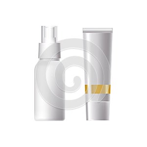 Spray for freshness, application to the body. Tube cream for moisturizing.