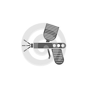 Spray gun icon. Elements of car repair icon. Premium quality graphic design. Signs, outline symbols collection icon for websites,