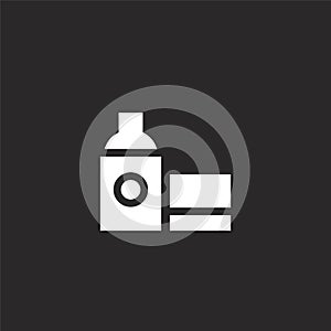 spray icon. Filled spray icon for website design and mobile, app development. spray icon from filled hip hop collection isolated