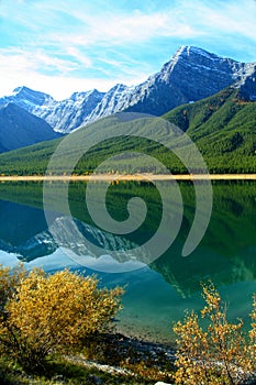 Spray Lakes reflection