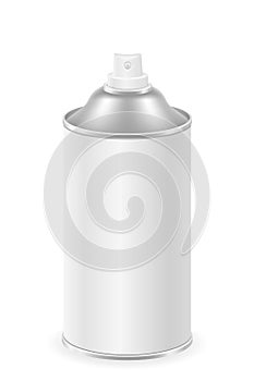 Spray paint in a metal can container vector illustration